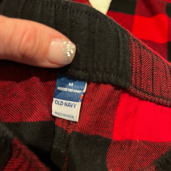 Buffalo Flannel Pajama pants - Gathers at the bottom worn  1x Size Med. Old Navy - Picture 6 of 9